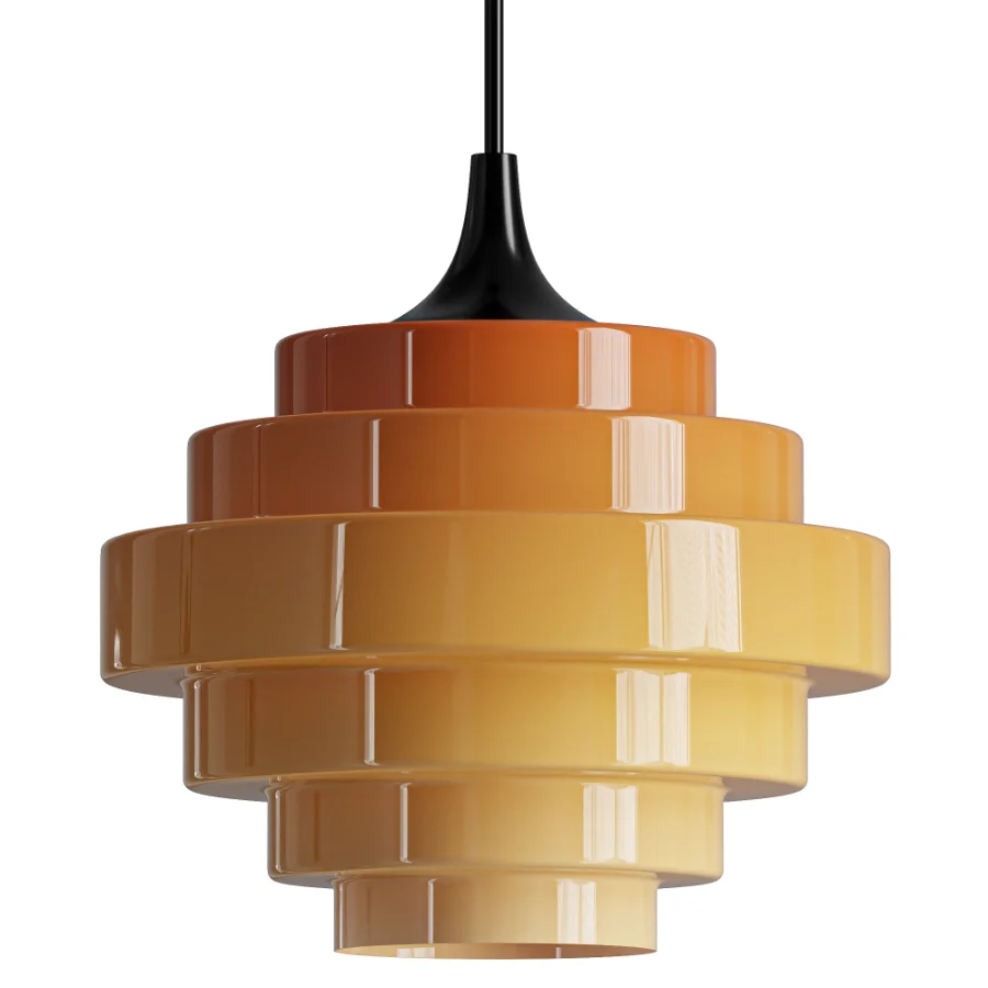 Sanenos Retro Geometric Glass Pendant Light - Image 2