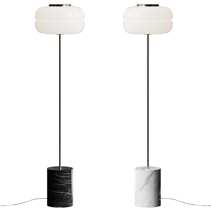 Westwing Collection Bun Marble Floor Lamp - Image 1