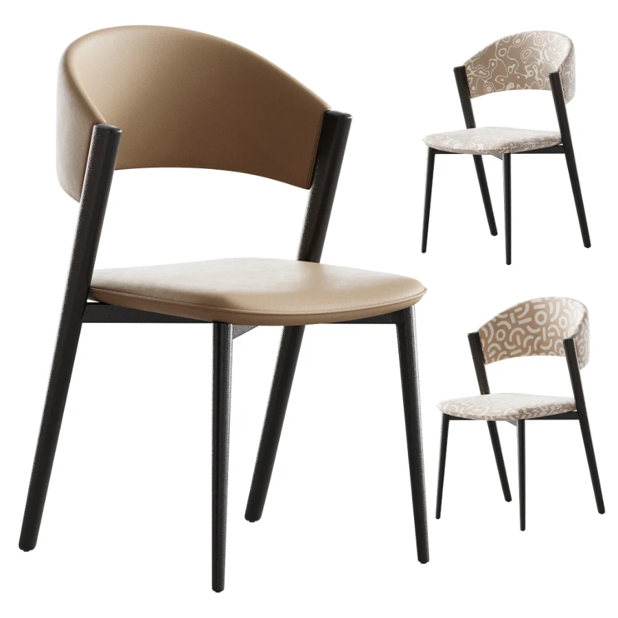 Contemporary Armless Chair - Image 1