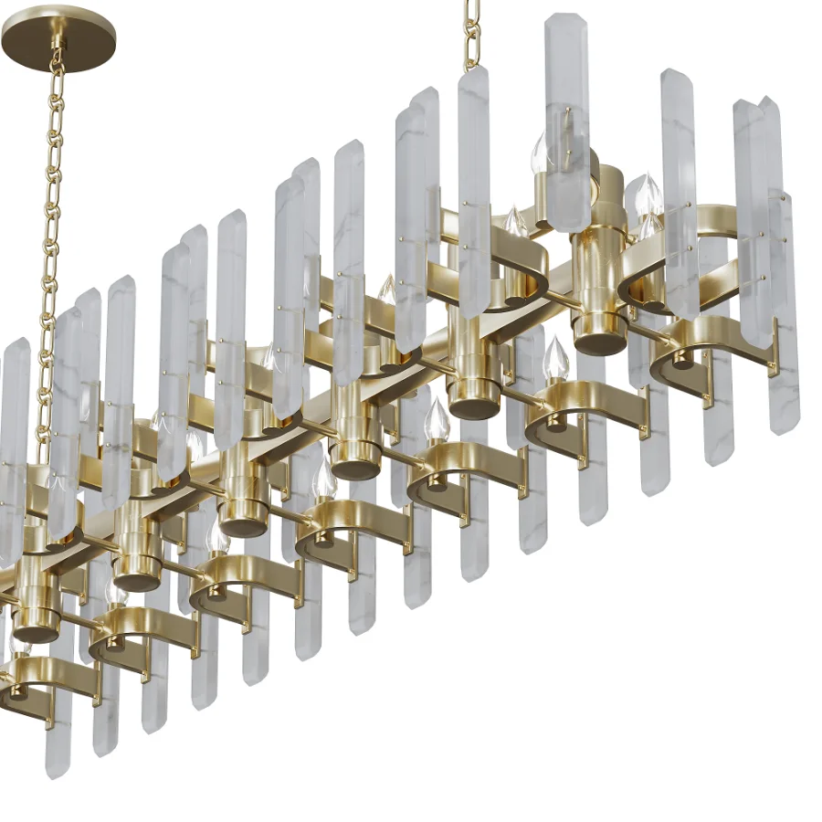 Bonnington Large Striped Chandelier - Image 6