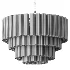 Murano Glass Cylinder Chandelier Fumato EL152 - Thumbnail 4
