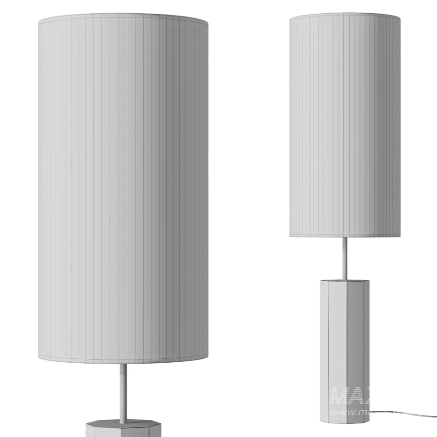 Elanor floor lamp with marble base - Image 3