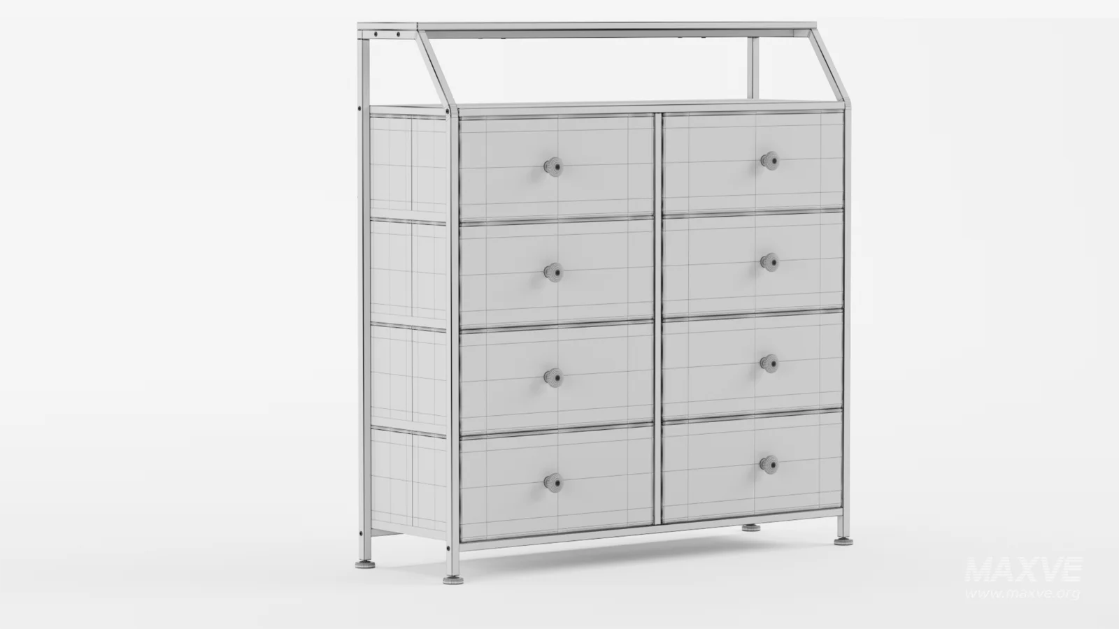 Dresser for Bedroom with Shelves Faux Leather - Image 10