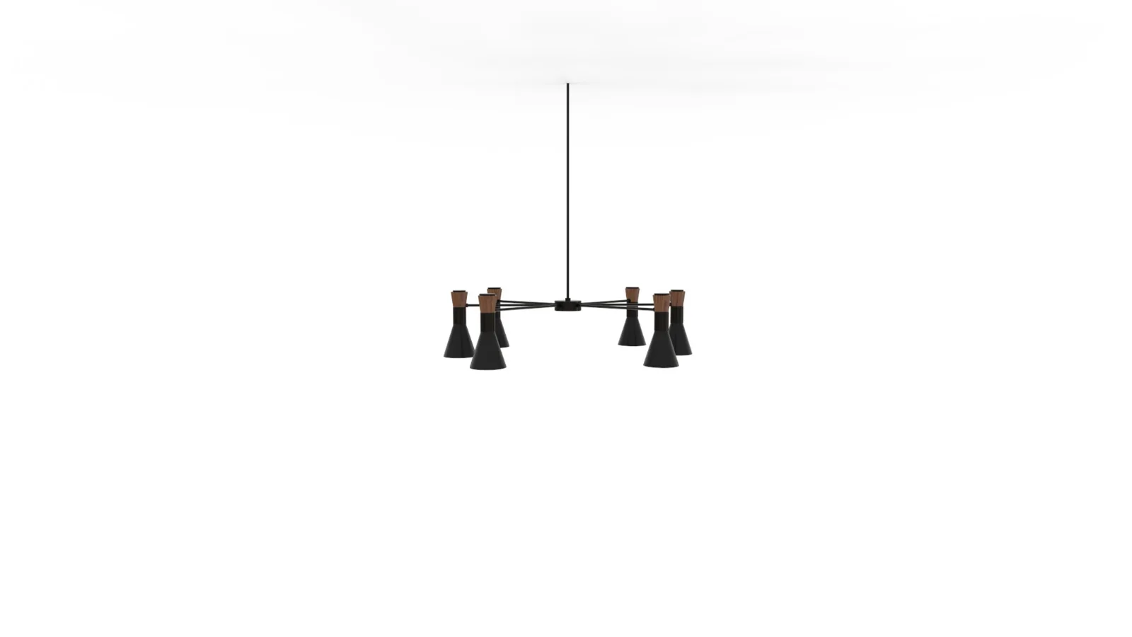 Brentston Metal Chandelier Black - Image 1