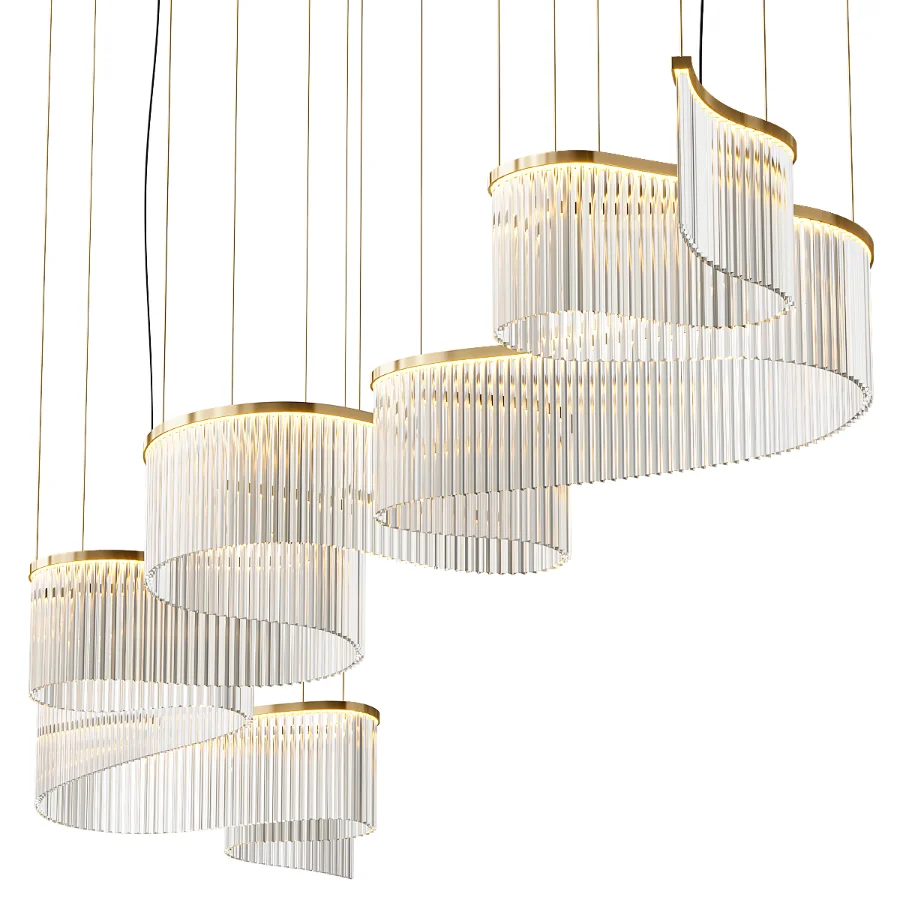 Snake Chandelier Contemporary by Paralume Marina - Image 2