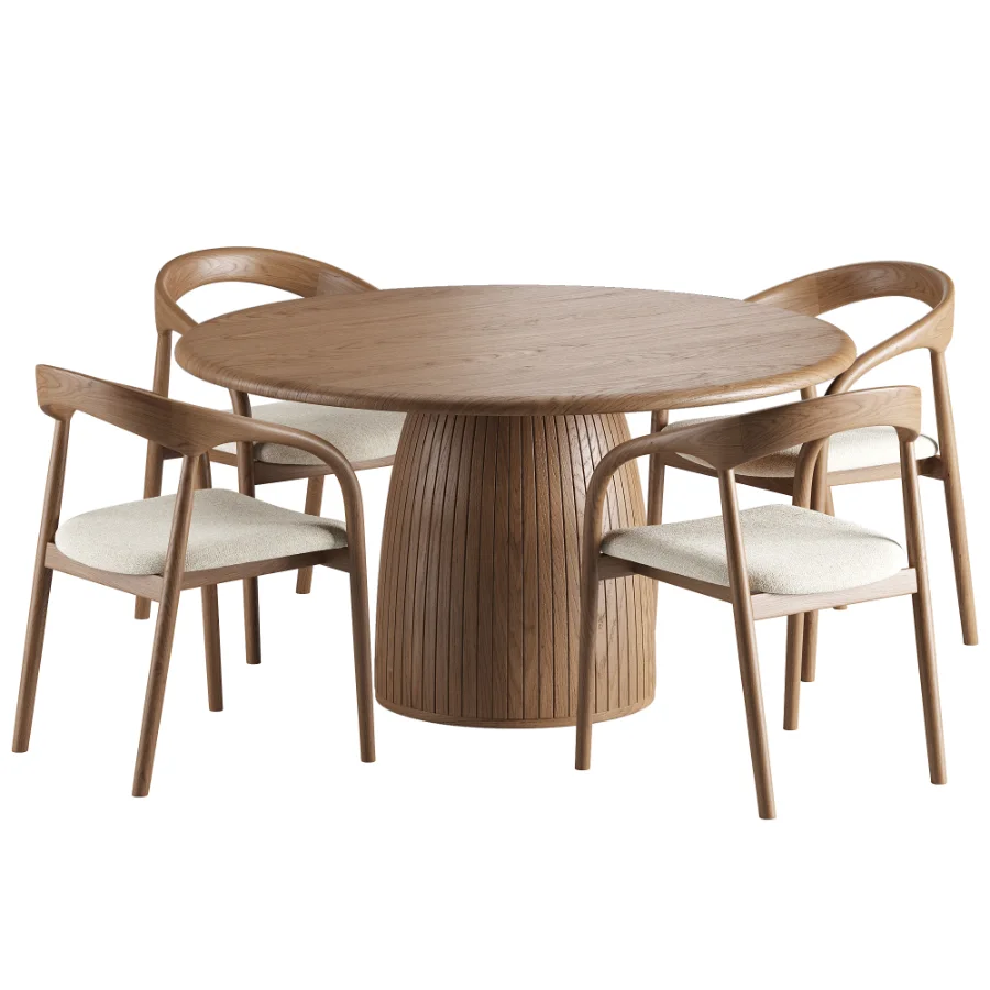 Camille Armchair Nelly Table - Image 4