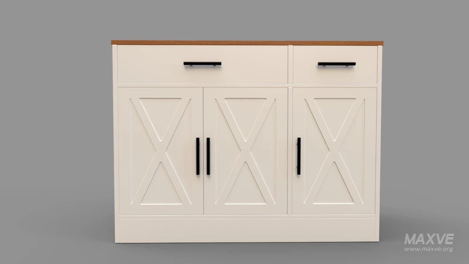 Sideboard Buffet Cabinet with 2 Drawers - Image 6