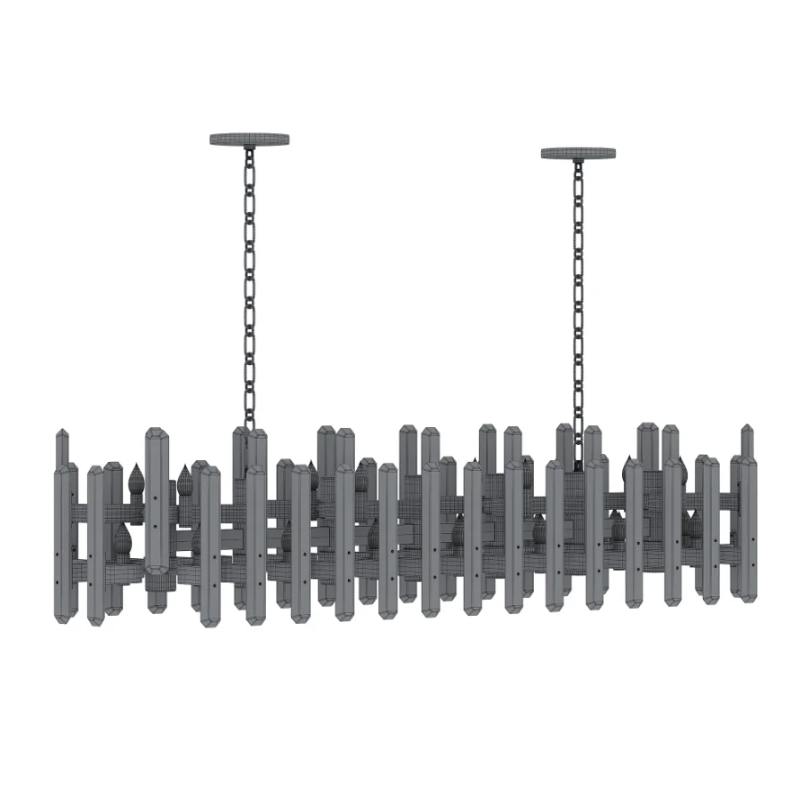 Bonnington Large Striped Chandelier - Image 4