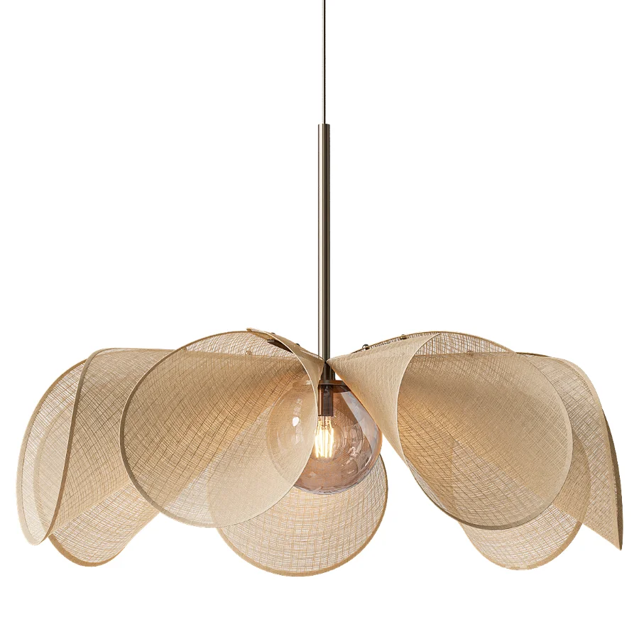 Japandi Style Flower Pendant Lamp - Image 3