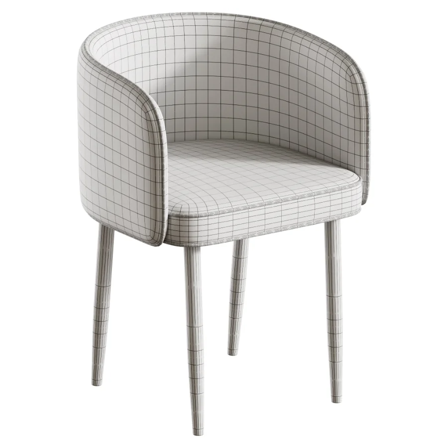 Arm Chair with Imperforate Back - Image 8