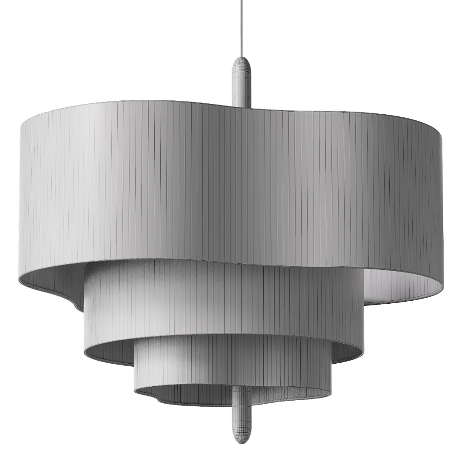 Ophel Green Fabric Pendant Lamp - Image 5