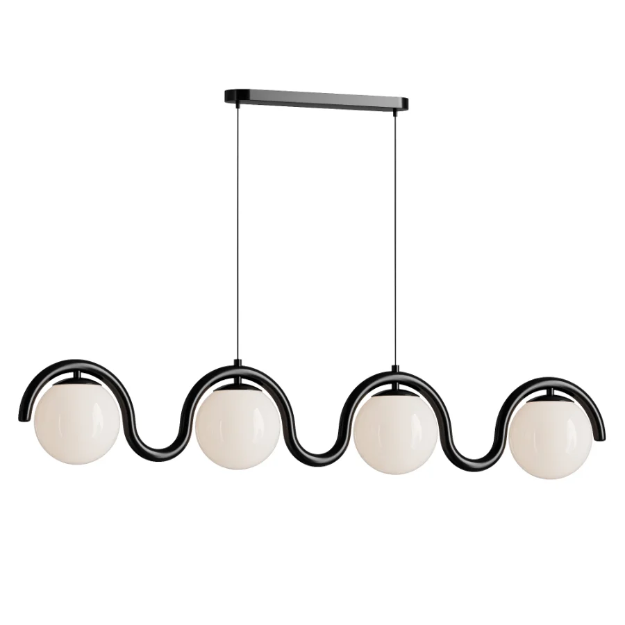 Lenox Linear Ball Pendant Lamp 4 heads - Image 2