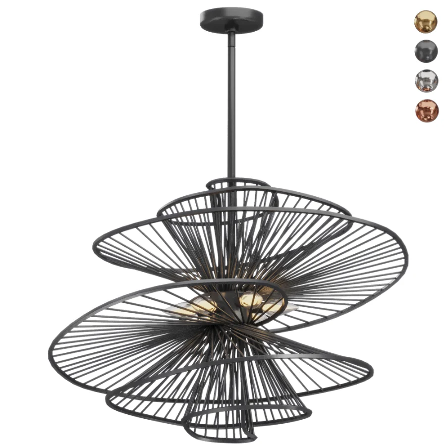 Ribbon Swirl Chandelier - Image 2
