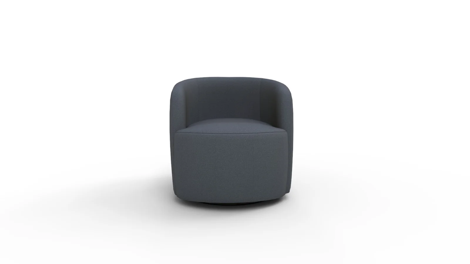 Tub Swivel Chair Navy Linen - Image 6