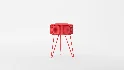 LUE BONA Pleated Vanity Stool - Thumbnail 10