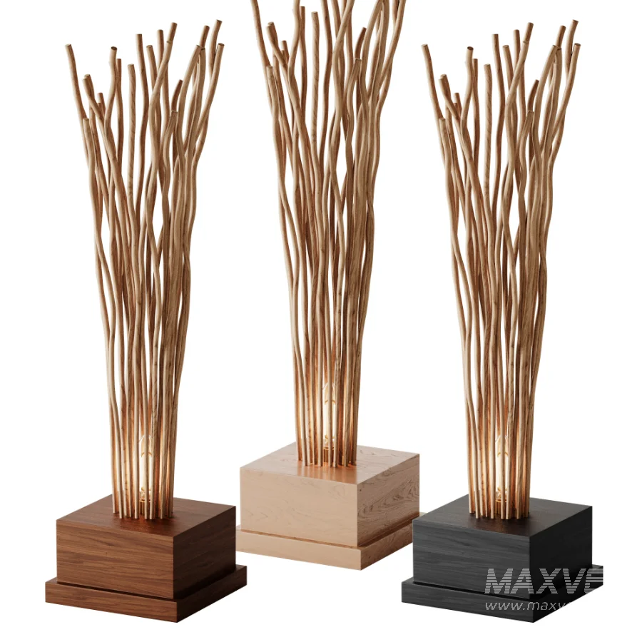 Wooden Floor Lamp 03 - Image 7