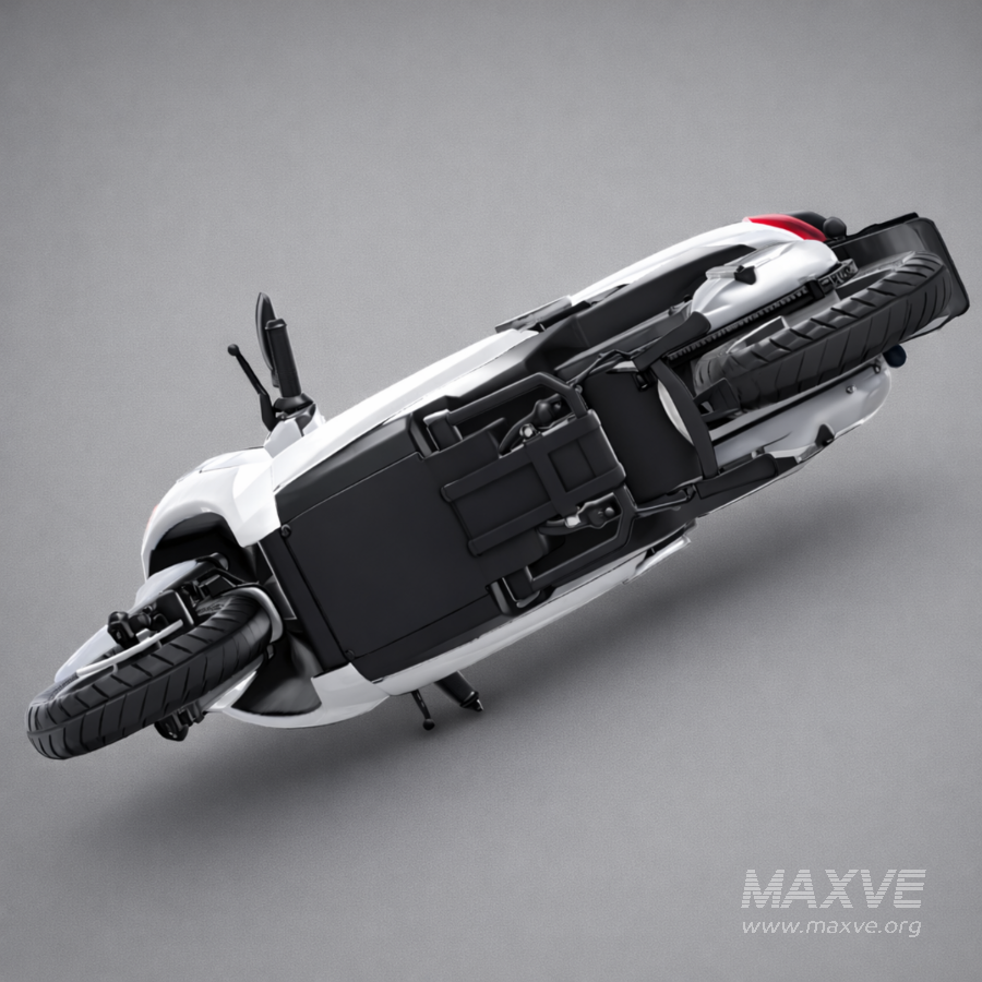 Modern White Electric Scooter - Image 10