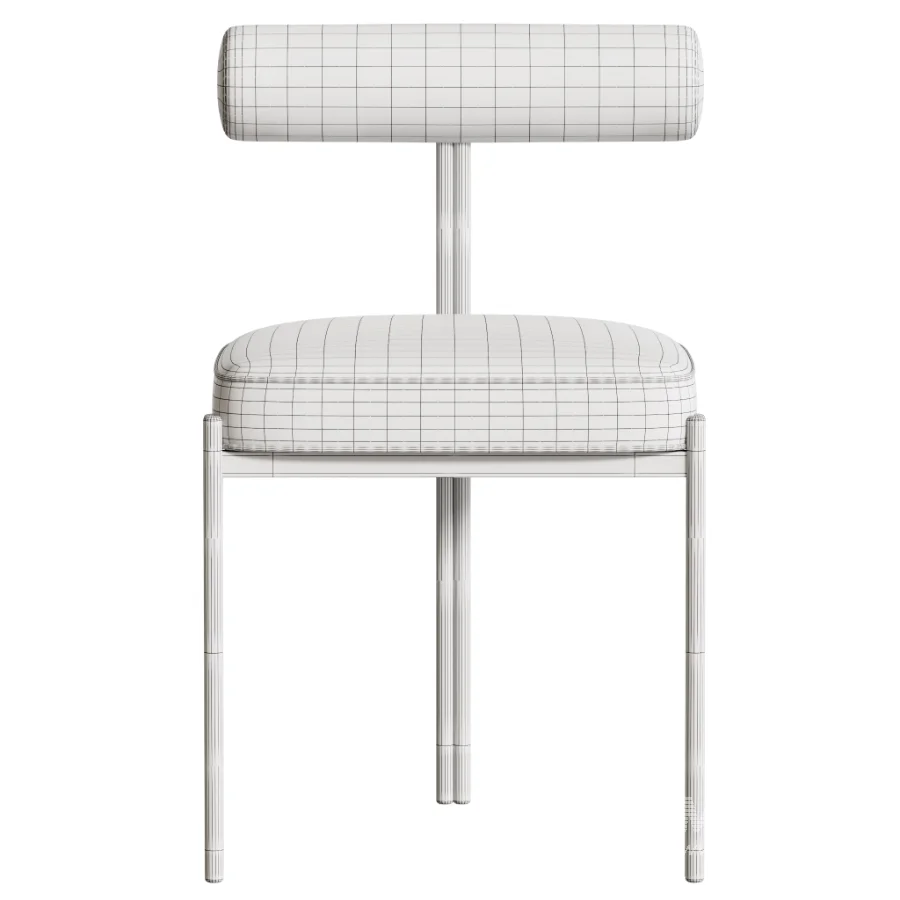 Glam Style Upholstered Dining Chair - Image 9