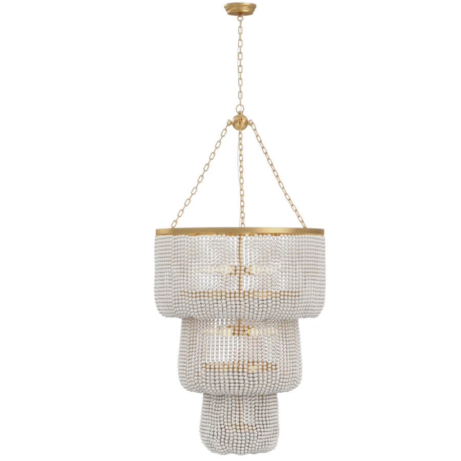 Amanda Light Beaded Tiered Chandelier - Image 2