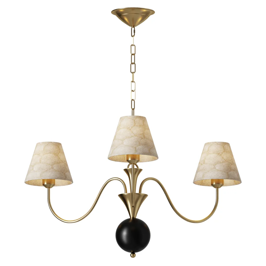 Micahell Capiz Shell Branch Chandelier 3 heads - Image 1