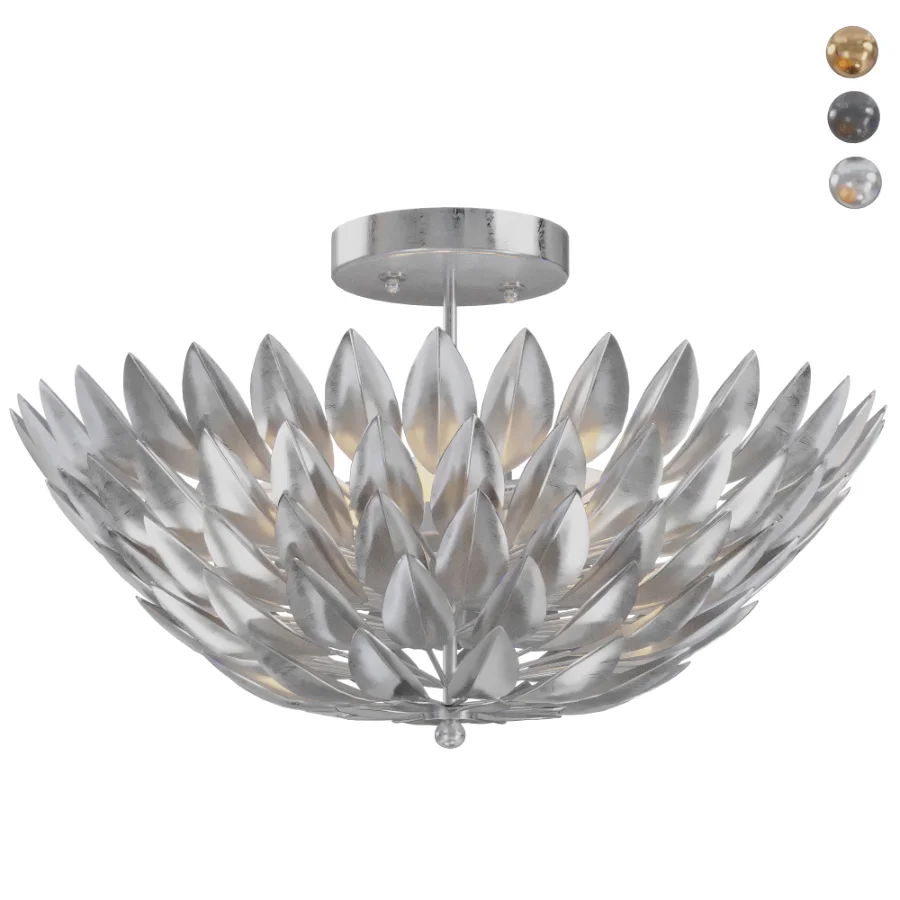 Olive Leaf Semi-Flush Ceiling Light - Image 6