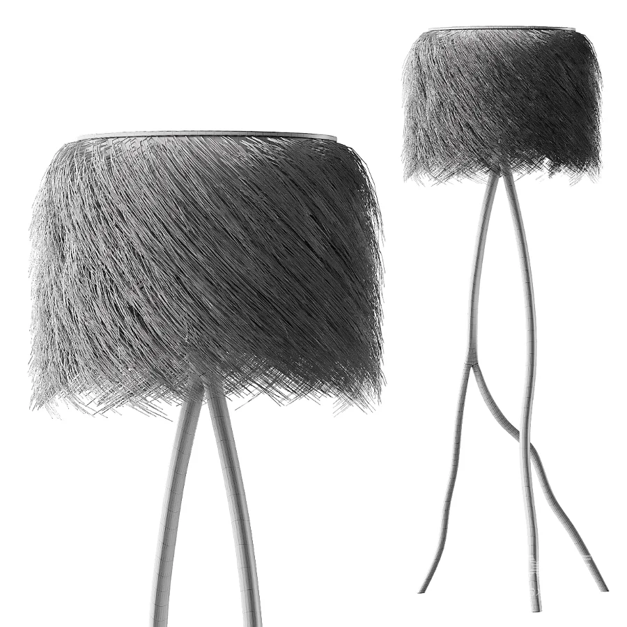 Japandi Fringe Floor Lamp - Image 4