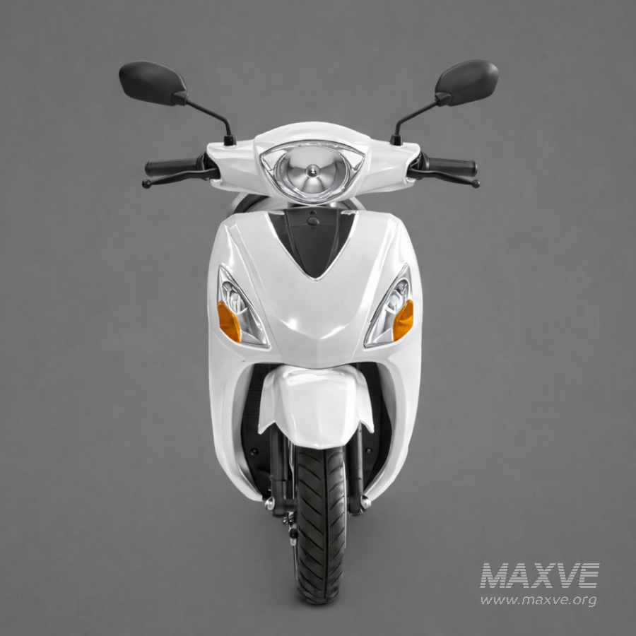 Modern White Electric Scooter - Image 5