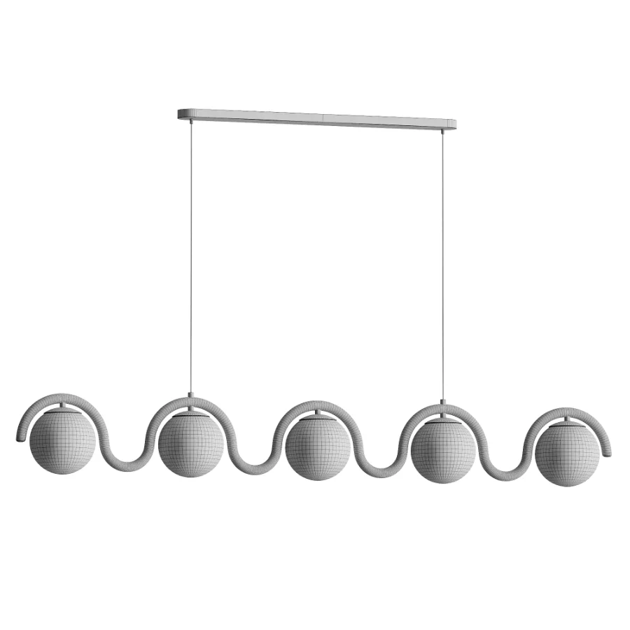 Lenox Linear Ball Pendant Lamp 5 heads - Image 3