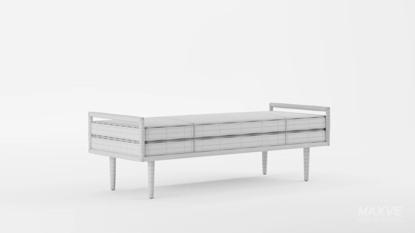 West Elm Nico Leather Bench - Image 9