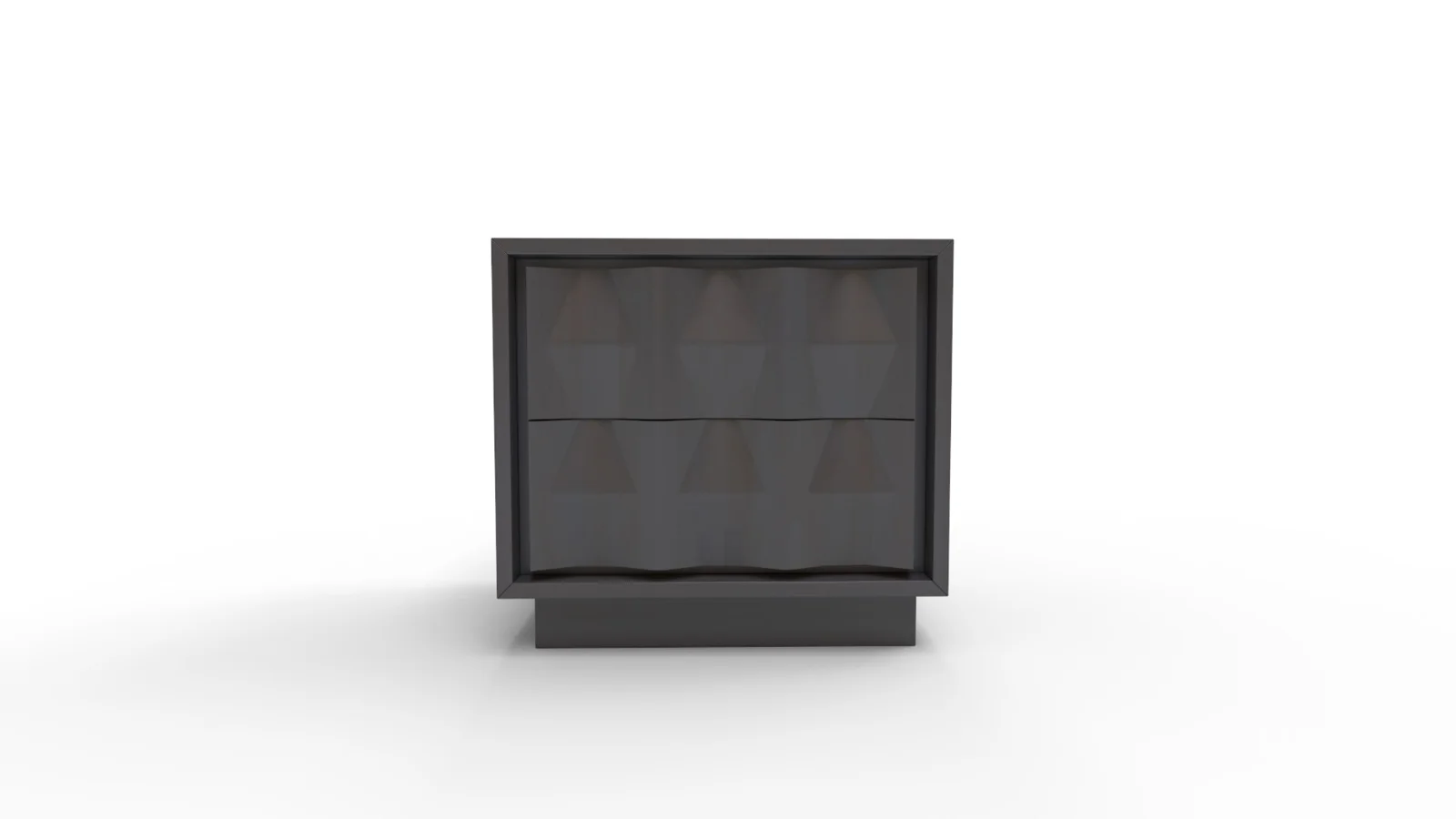 Carved Pattern Nightstand - Image 3