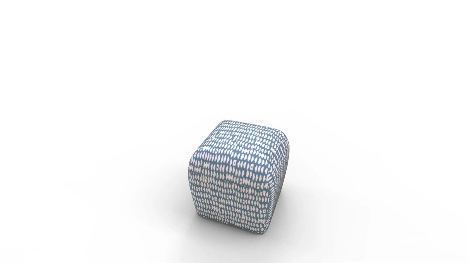 Deco Ottoman Dusty Blue Odalisque - Image 7