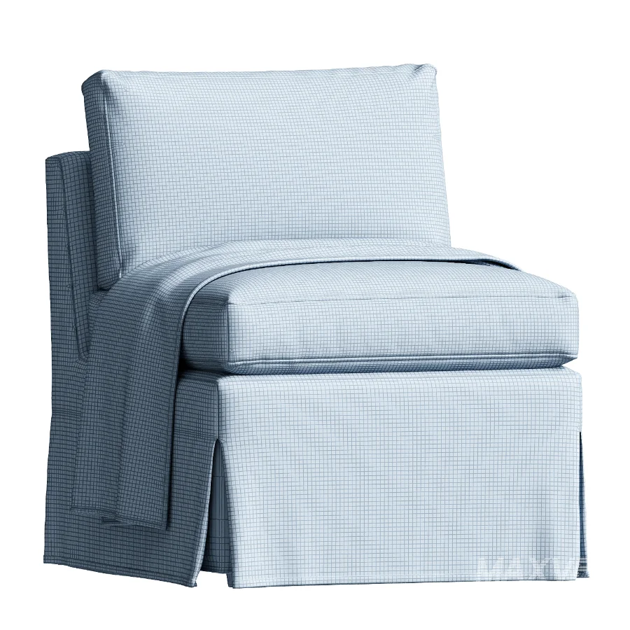 Fable Slipcover Dining Slipper Chair Beige - Image 4