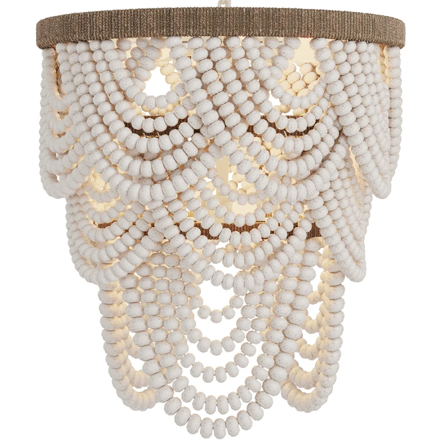 Lorelei Wood Bead Chandelier - Image 4