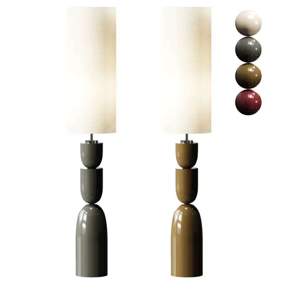 White Kara Floor Lamp - Image 1