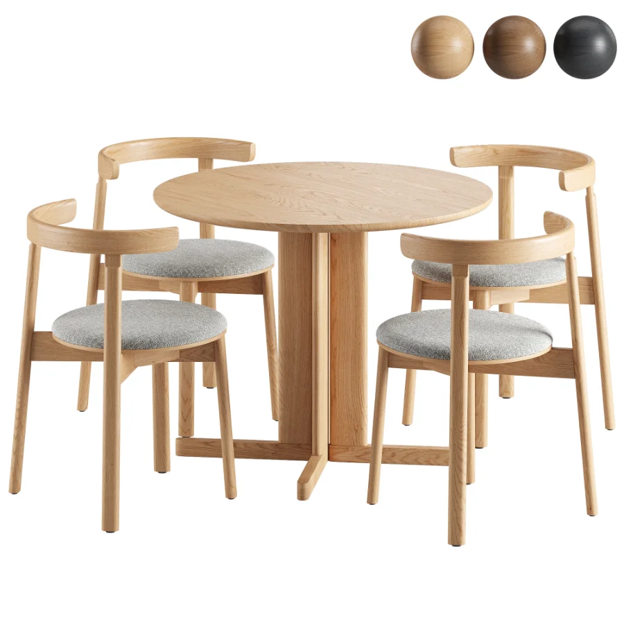 Lunar Chair Trefoil Table - Image 1