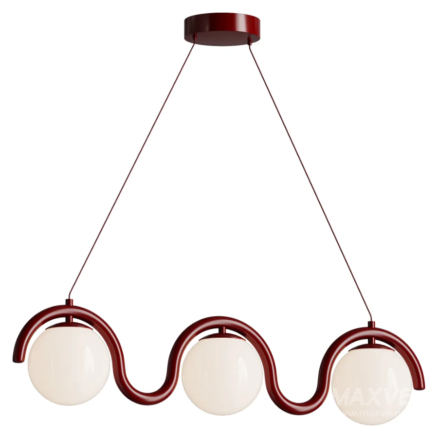 Lenox Linear Ball Pendant Lamp 3 heads - Image 1