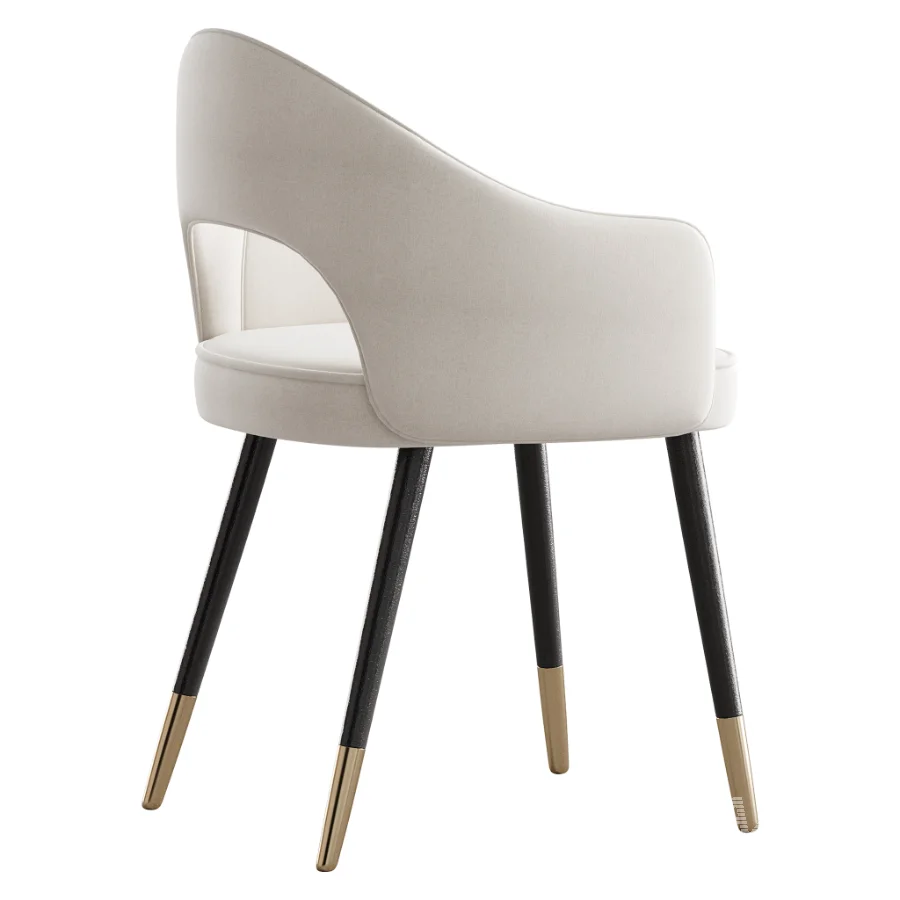 Contemporary Low Back Padded Armless Chair - Image 5