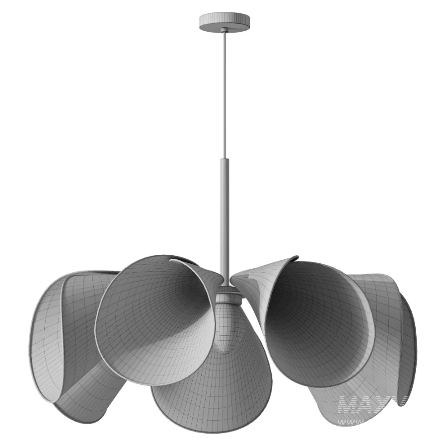 Fleur Flower Nordic Fabric Pendant Light - Image 3
