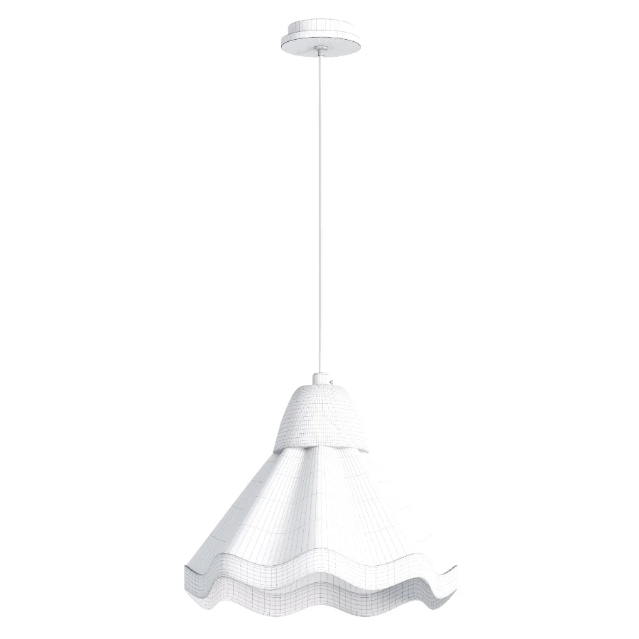 White and brown chandelier - Image 1