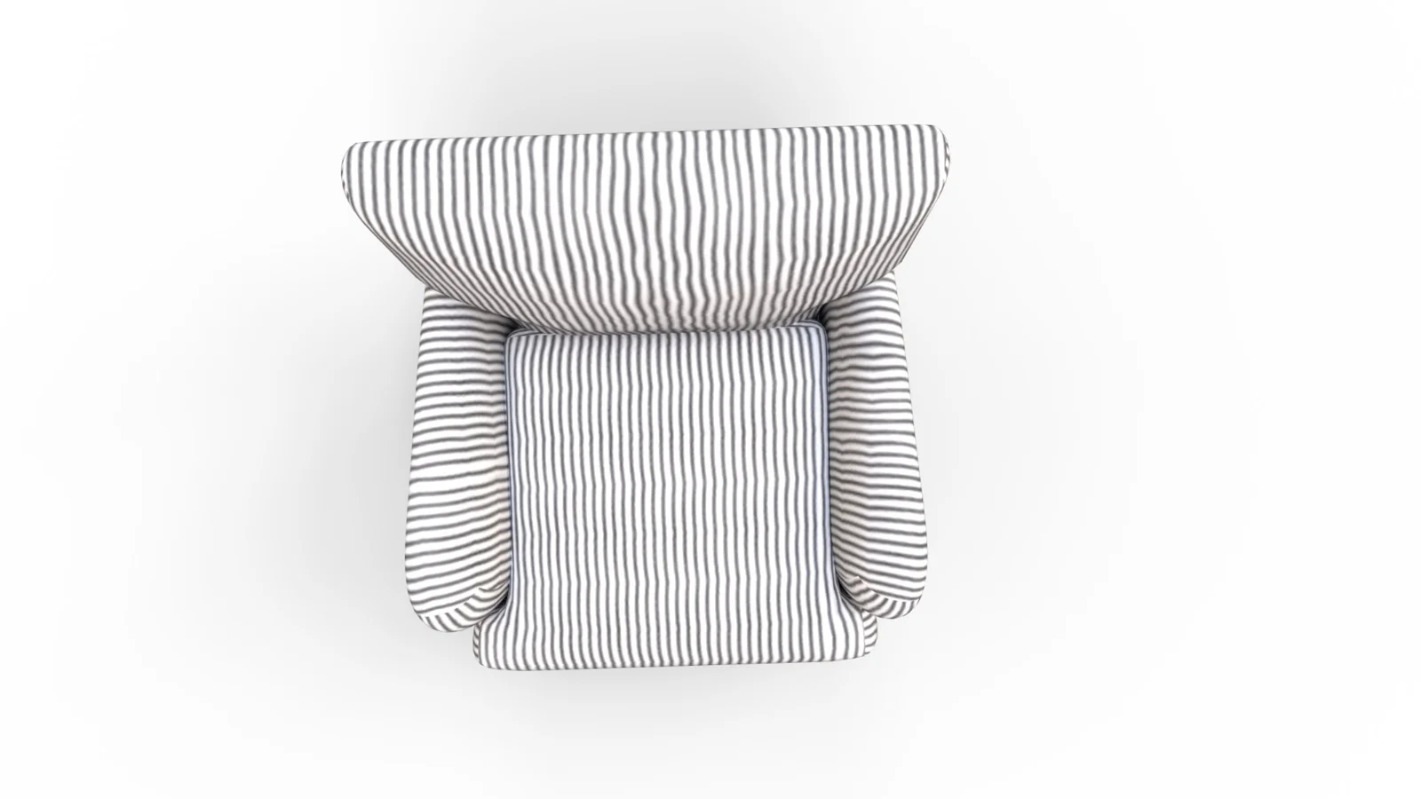 Traditional Accent Chair Denim Linen - Image 6