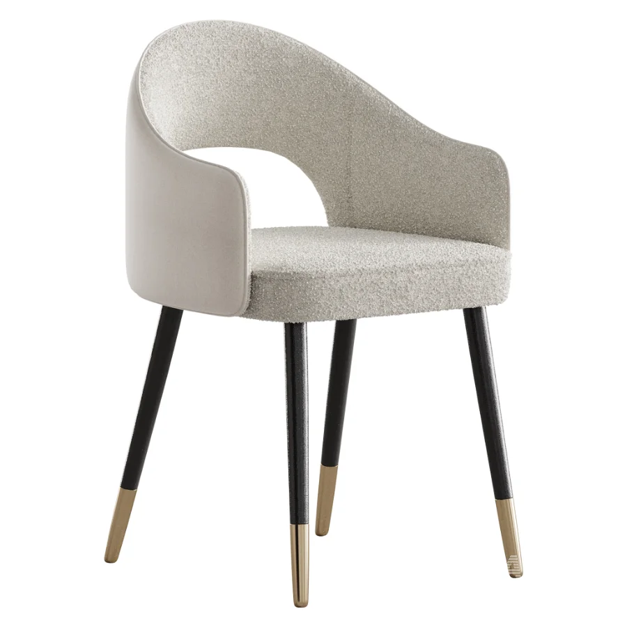 Contemporary Low Back Padded Armless Chair - Image 3