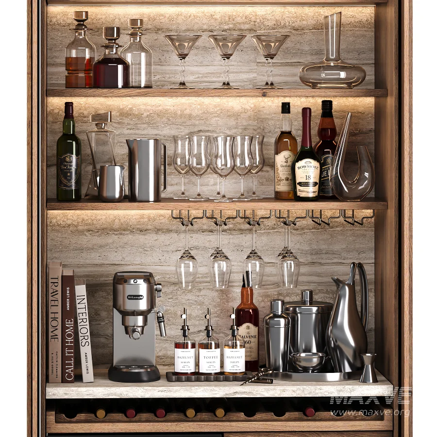 Hidden built in cabinet coffee bar3 - Image 5