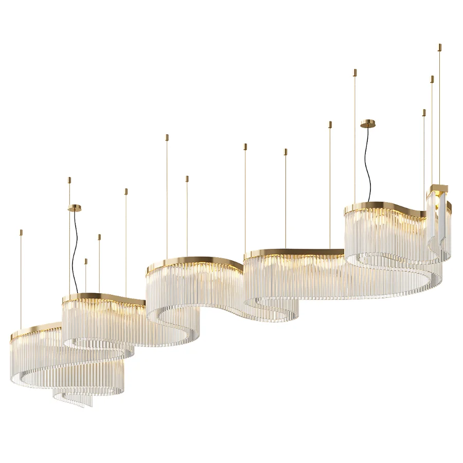 Chandelier Contemporary Double Layer by Paralume Marina - Image 2