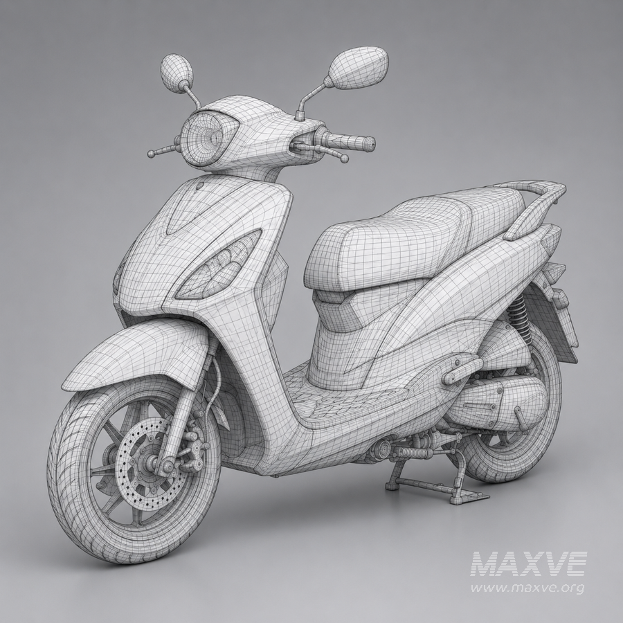Modern White Electric Scooter - Image 11
