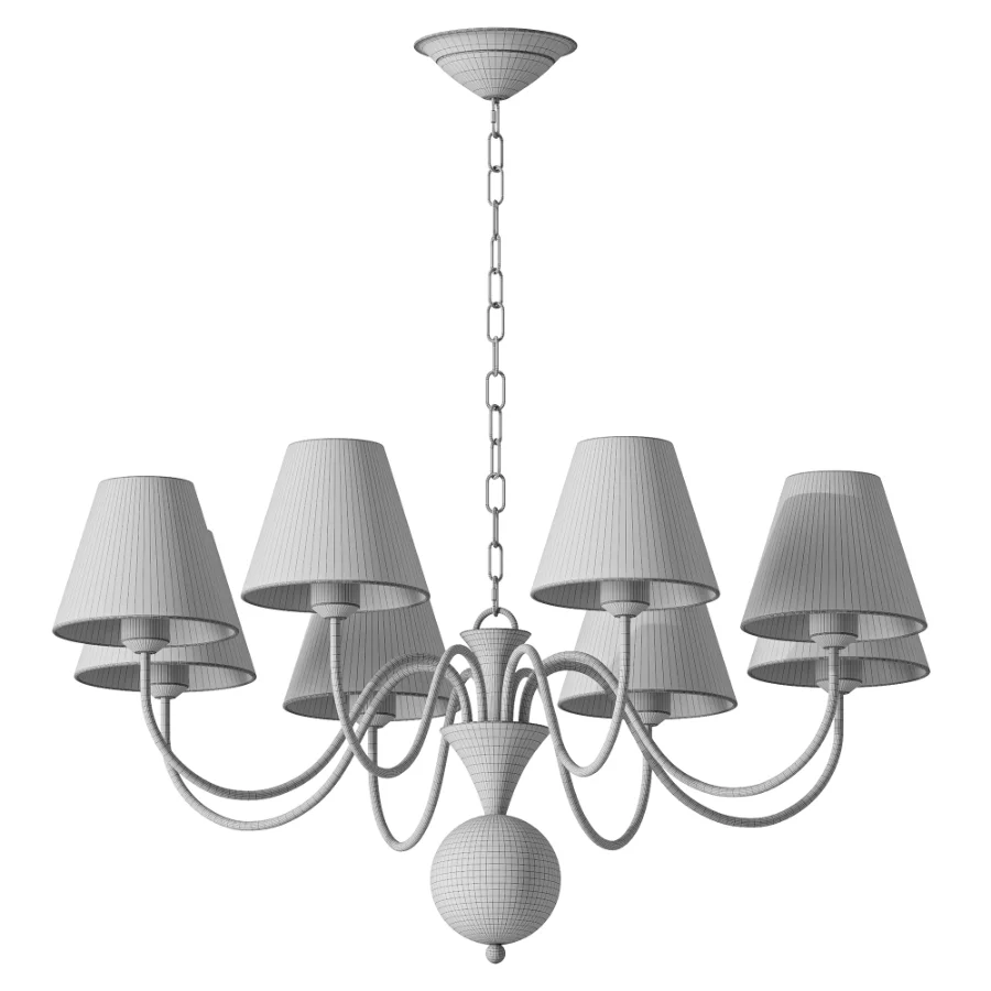 Micahell Capiz Shell Branch Chandelier 8 heads - Image 3
