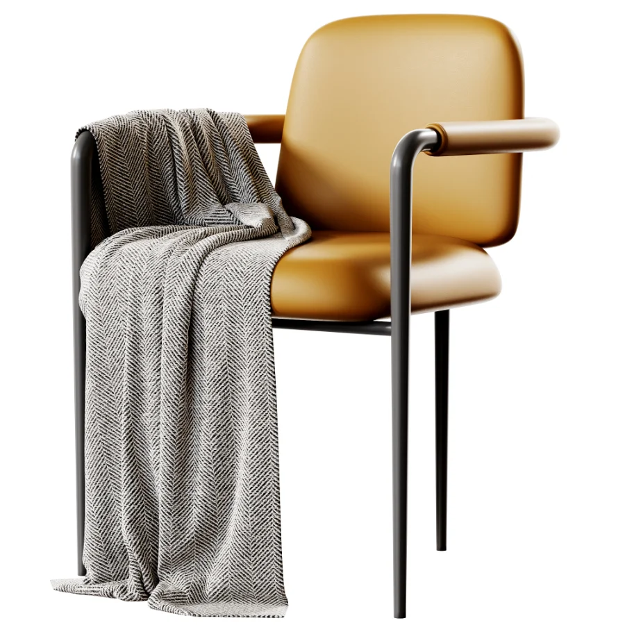 Avont White Performance Fabric Dining Armchair - Image 4