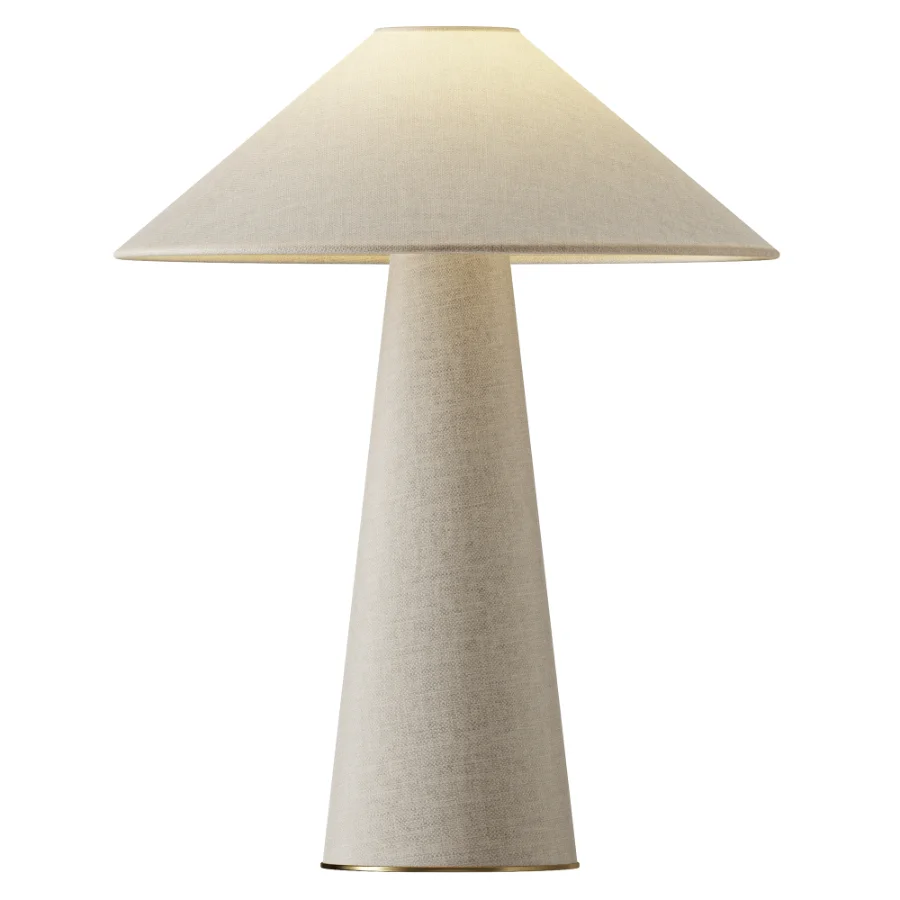 Large Ilena table lamp made of linen - Image 1