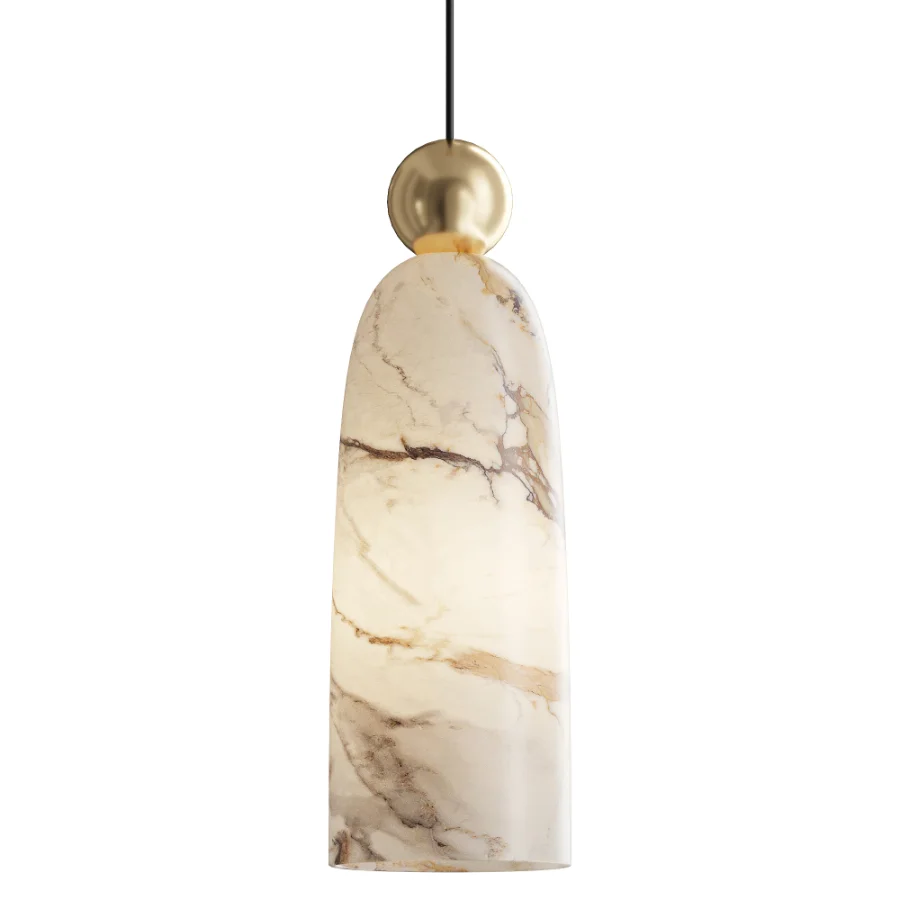 Figure Alabaster Pendant Lamp - Image 1