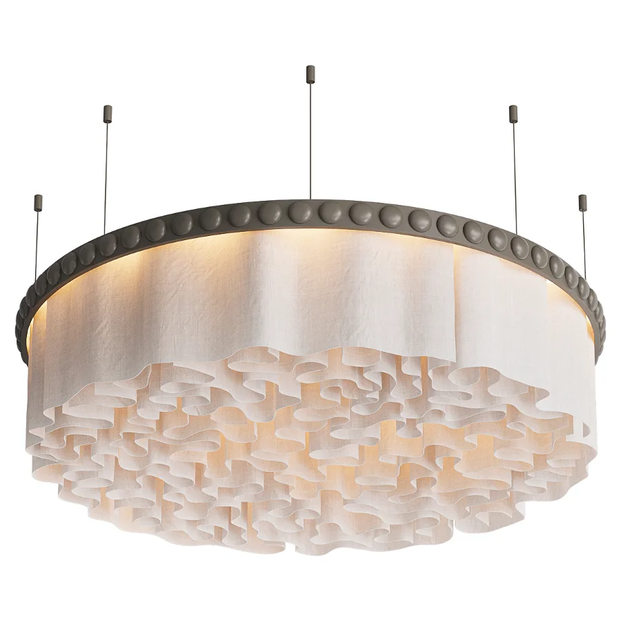 Ivory Wave Chandelier - Image 1