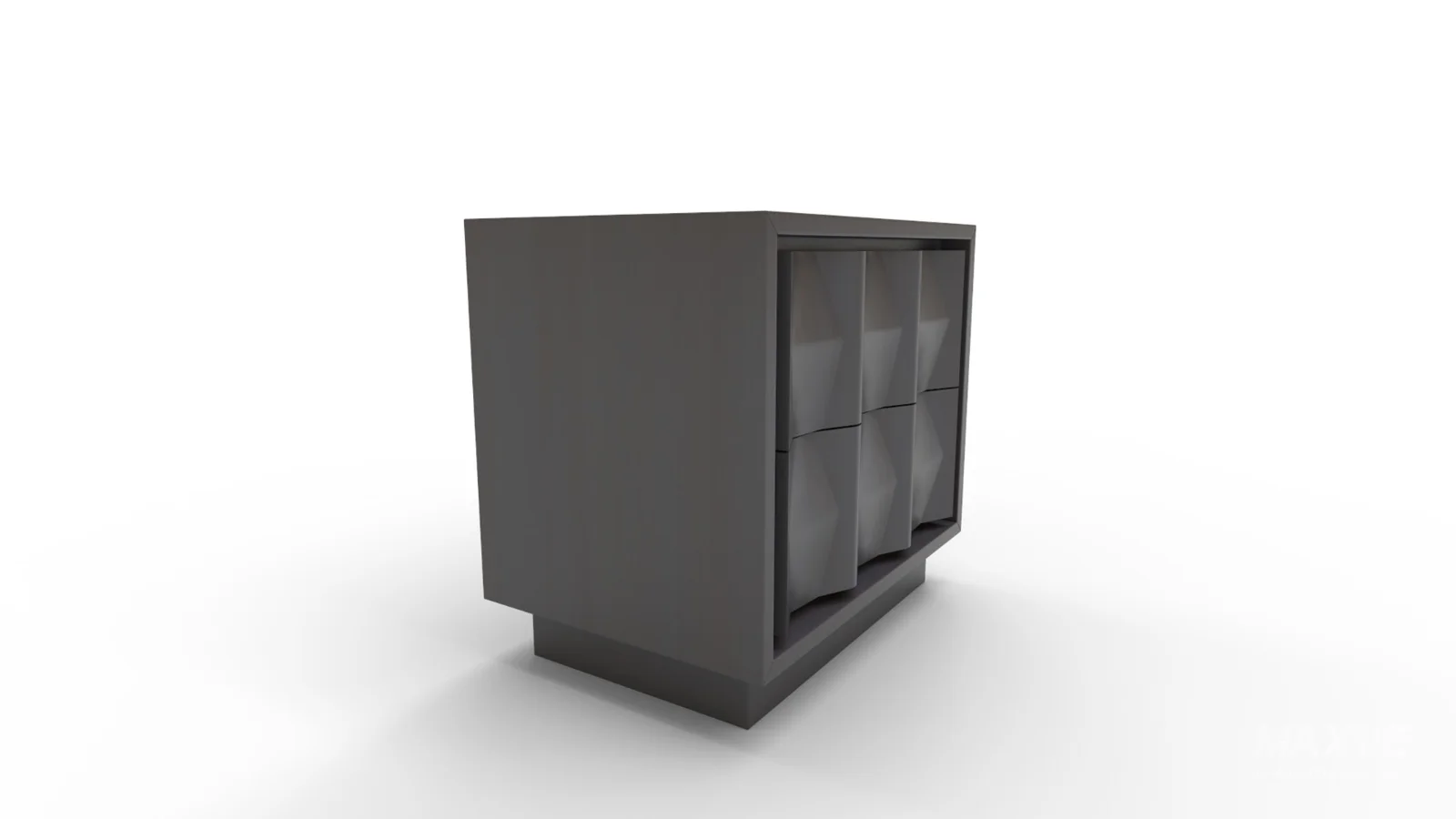 Carved Pattern Nightstand - Image 2